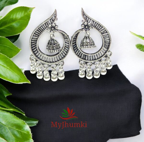 Oxidised Jhumka Earring For Women